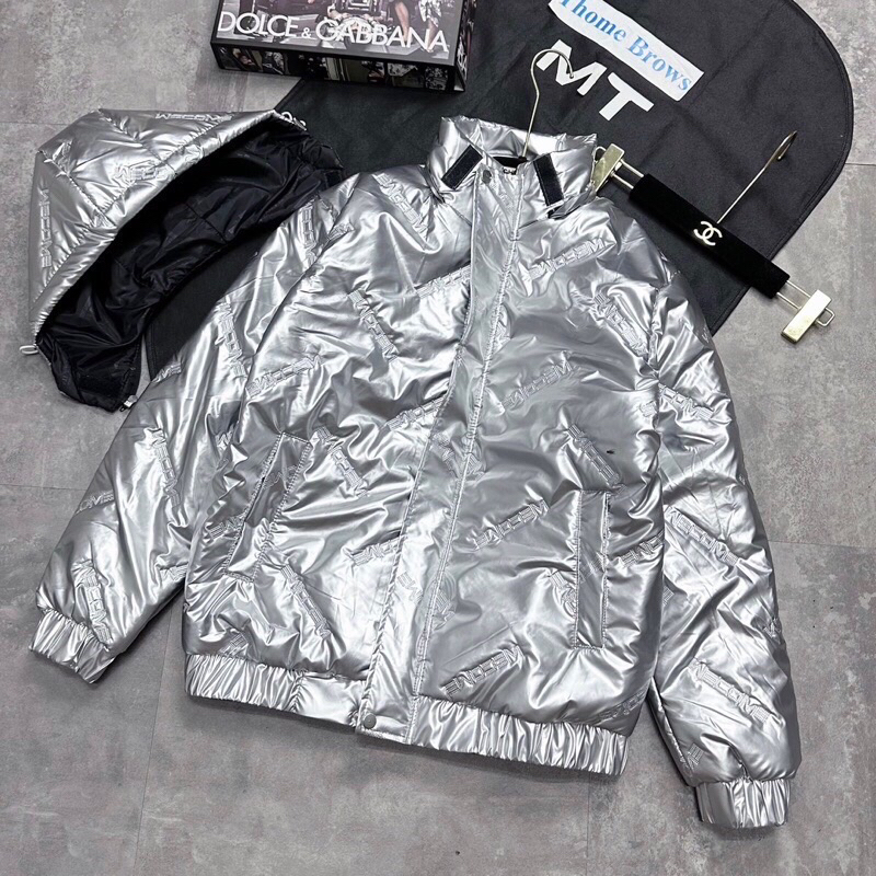 Áo Phao Bạc Nam,Áo Khoác Phao Bóng Đen Nam