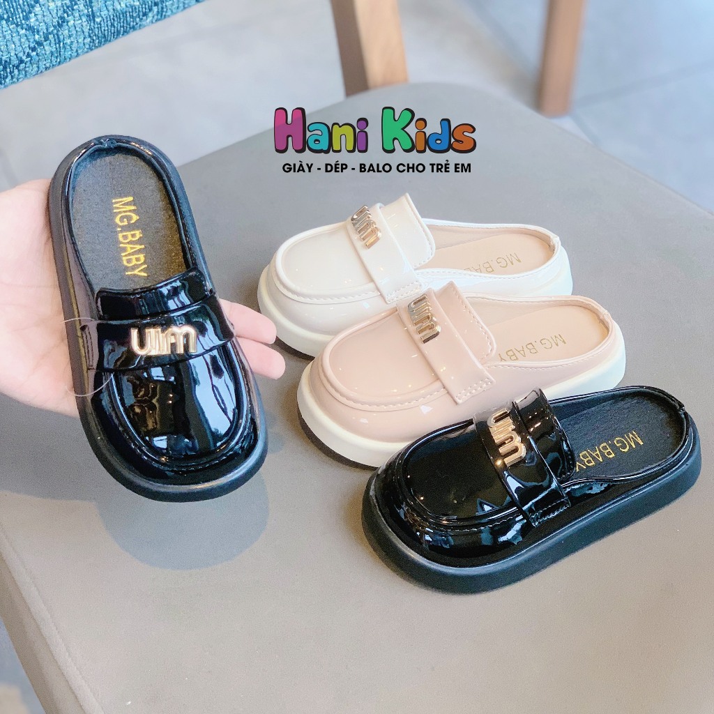 Sục bé gái - dép sục hãng MG BABY da mềm cho bé gái