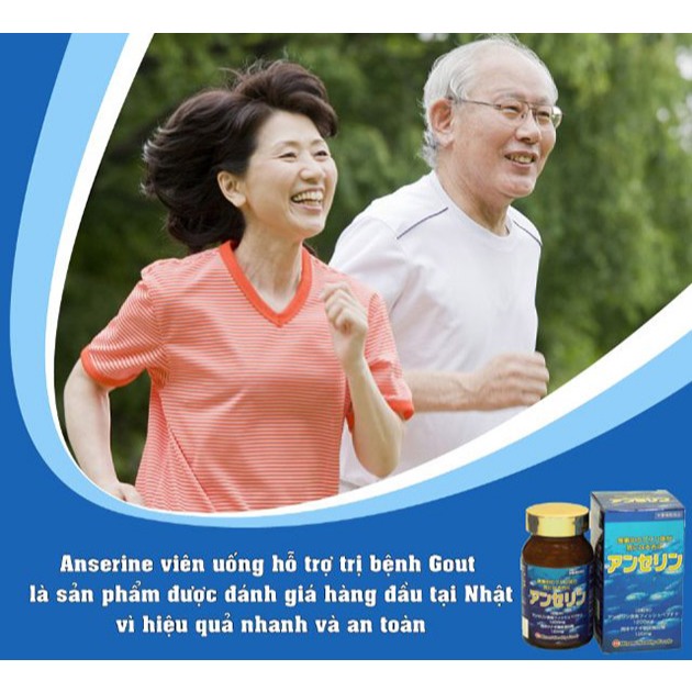 Viên uống hỗ trợ phòng chống và giảm Gout Anserine Minami Nhật Bản