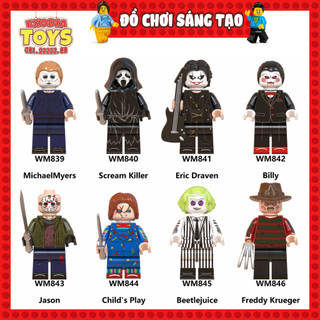 Xếp hình Minifigure các nhân vật trong phim kinh dị nổi tiếng - Đồ Chơi Lắp Ghép Sáng Tạo - WM6075