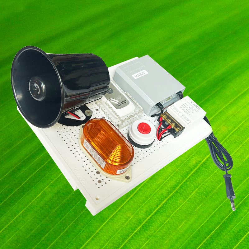 Hệ thống báo khói không dây MR4 - Báo khói, UPS, Loa lớn