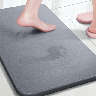 Thảm đá lau chân nhà tắm siêu thấm hút kích thước 39x60x0.9cm Sỏi Trắng Mát Xa Chân