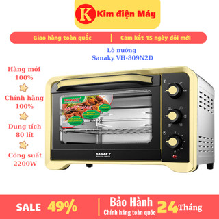 Lò nướng Sanaky VH-809N2D 80l 2200W ,tiết kiệm điện nướng đa năng ,bảo hành 24 tháng toàn quốc