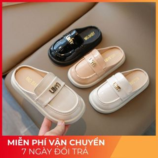  Giày sục da bóng HOT 2025 mã V6609 Quảng Châu cao cấp cho bé trai bé gái từ 3 tuổi đến 15 tuổi 