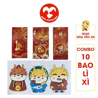 Bao Lì Xì Tết Nhiều Mẫu Combo 10 cái - Miki Petshop
