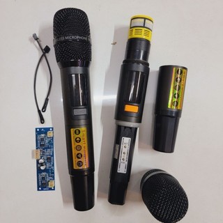 Micro loa kéo thân full kim loại UHF củ mic K8 cao cấp chỉnh volum trên tay mic