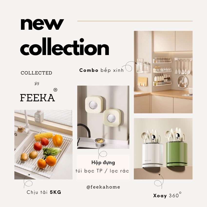 Khay gắn vòi nước bồn rửa bát FEEKA nhôm cao cấp, giá để đồ treo vòi nước phòng tắm đa năng