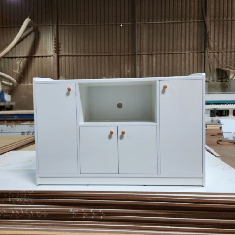 Tủ bếp đa năng QHOME, nhiều ngăn chứa, để lò vi sóng, gia vị, dụng cụ nhà bếp tiện dụng 120x40x80 cm