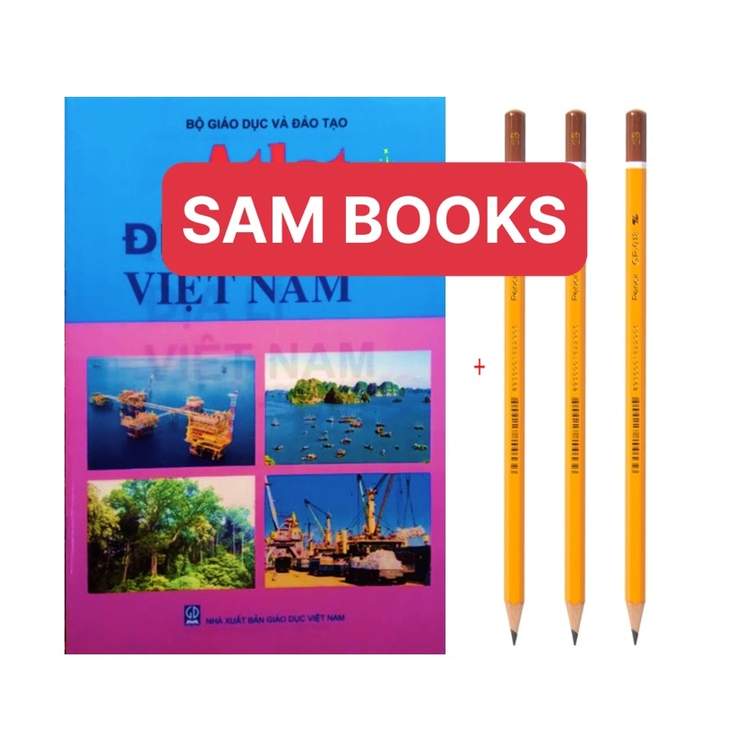 Atlat VN BẢN CŨ kèm bút chì SATEDTLER STAPLES ... 2B 10k- 15k