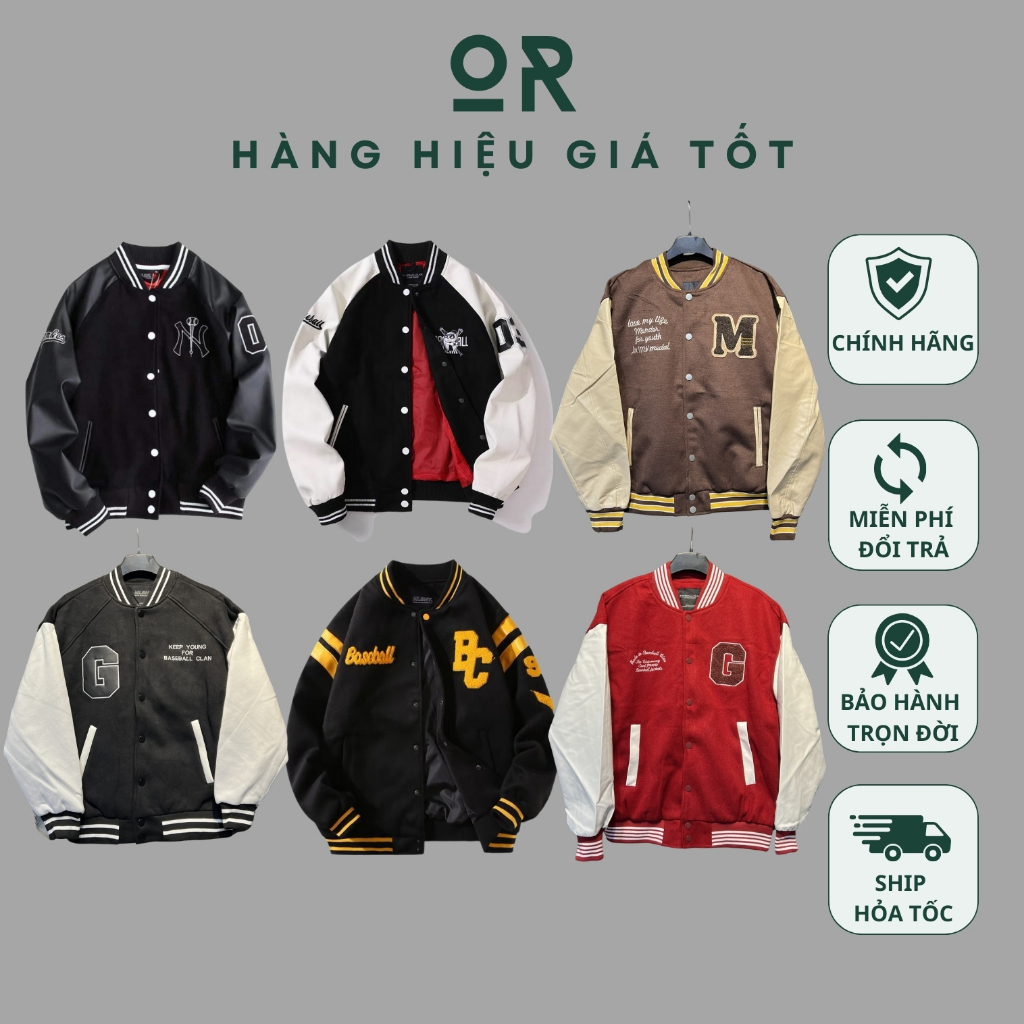 Áo Khoác Varsity Jacket MLBNY - BASEBALL CLAN Chính Hãng Giá Rẻ