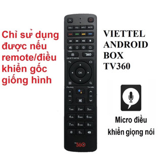 Điều khiển đầu thu Viettel giọng nói,Remote giọng nói Box Viettel TV Box 360-Chính hãng