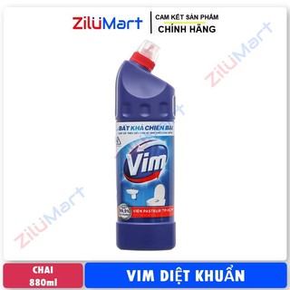 Nước tẩy bồn cầu & nhà tắm Vim diệt khuẩn 880ml