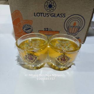 Cặp đèn cầy ly múi lớn