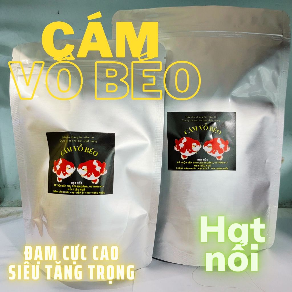 Cám cá vàng vỗ béo 60% ĐẠM chuyên thúc size cá - phù hợp cho tất cả cá cảnh