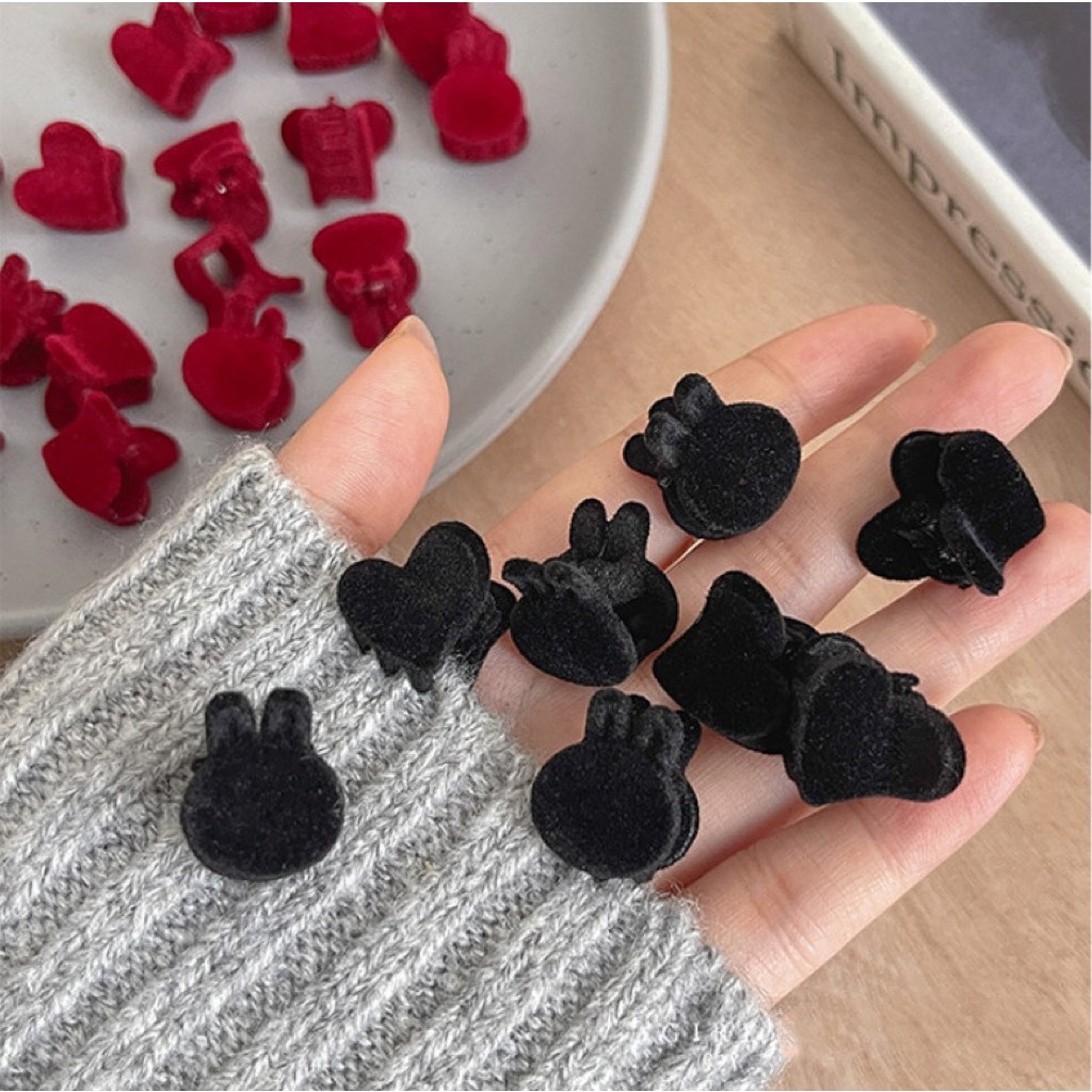 Kẹp tóc mái mini bím tóc mái cho nữ nhiều màu xinh xỉu, kẹp càng cua tạo kiểu đi học đi chơi đa năng