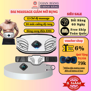 Đai massage tập bụng x500, đai matxa giảm mỡ bụng nam nữ x500, đai nịt bụng tập gym đánh tan mỡ an toàn