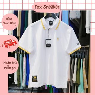 Áo Polo New Era Ny Trắng Viền Vàng Hàng Chính Hãng CODE: 12306849 | Fox Sneaker