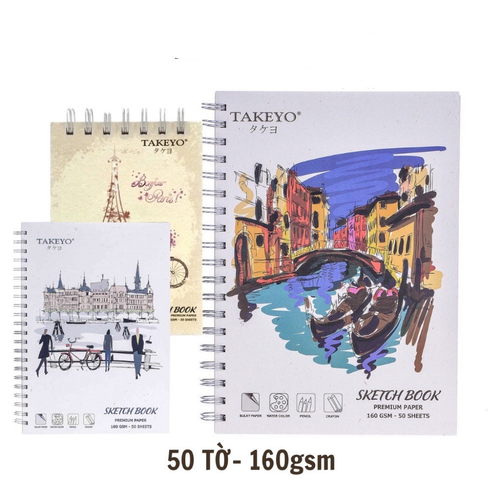 Sổ Vẽ Phác Thảo SketchBook Takeyo - Mẫu Ngẫu Nhiên