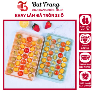 Khay làm đá tròn khay đựng đá nhựa - Tráng Sứ Store