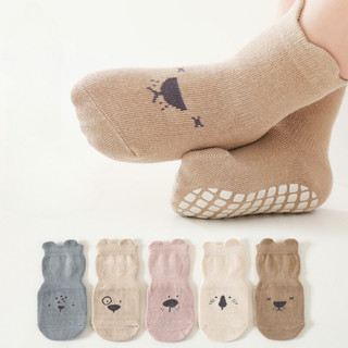 Tất Chống Trượt Cho Bé Trai và Bé Gái – Chất vải Cotton thoáng khí - Đế phủ Silicon chống trơn trượt.