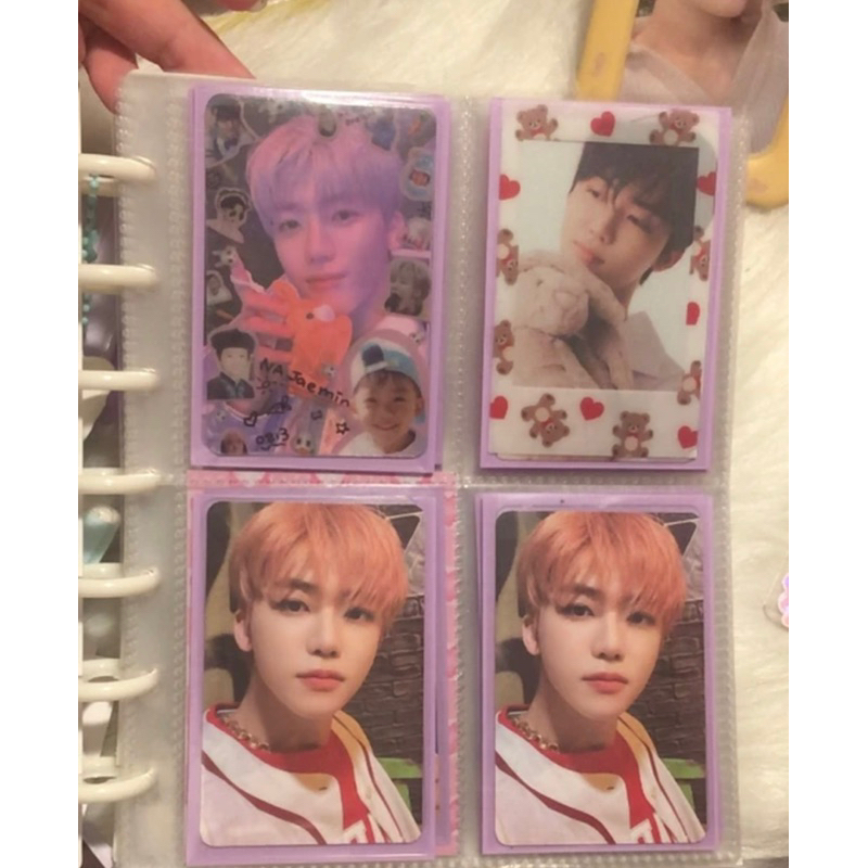 Sleeve màu đựng card set 50 Túi Đựng Thẻ Bằng Nhựa Màu Kem In Hình Thần Tượng Xinh Xắn