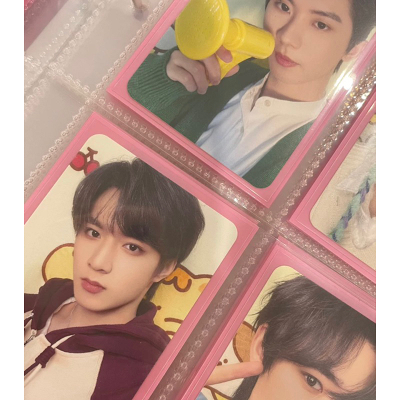 Sleeve màu đựng card set 50 Túi Đựng Thẻ Bằng Nhựa Màu Kem In Hình Thần Tượng Xinh Xắn