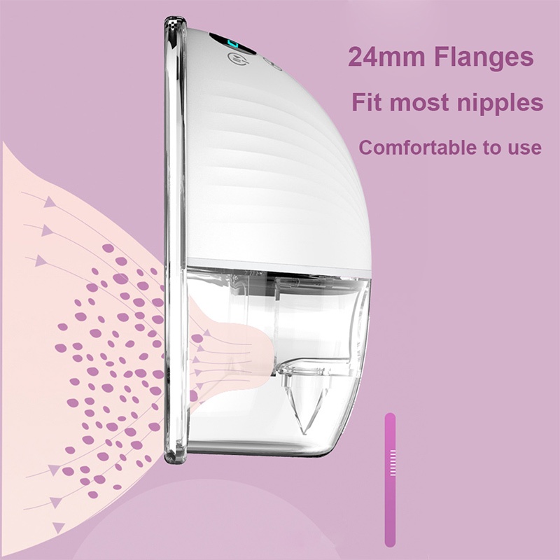 Máy hút sữa không dây rảnh tay，có mát xa và kích sữa / điều chỉnh lực hút máy hút sữa đeo được Thông Minh Êm Ái Sạc Pin