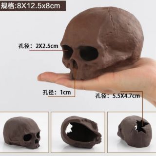 Mô hình đầu lâu giả đá trang trí bể thủy sinh- Phụ kiện trang trí bể cá