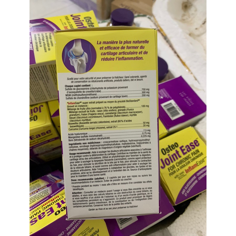 Osteo Joint Ease bổ xương khớp 180v, Webber Naturals, Canada