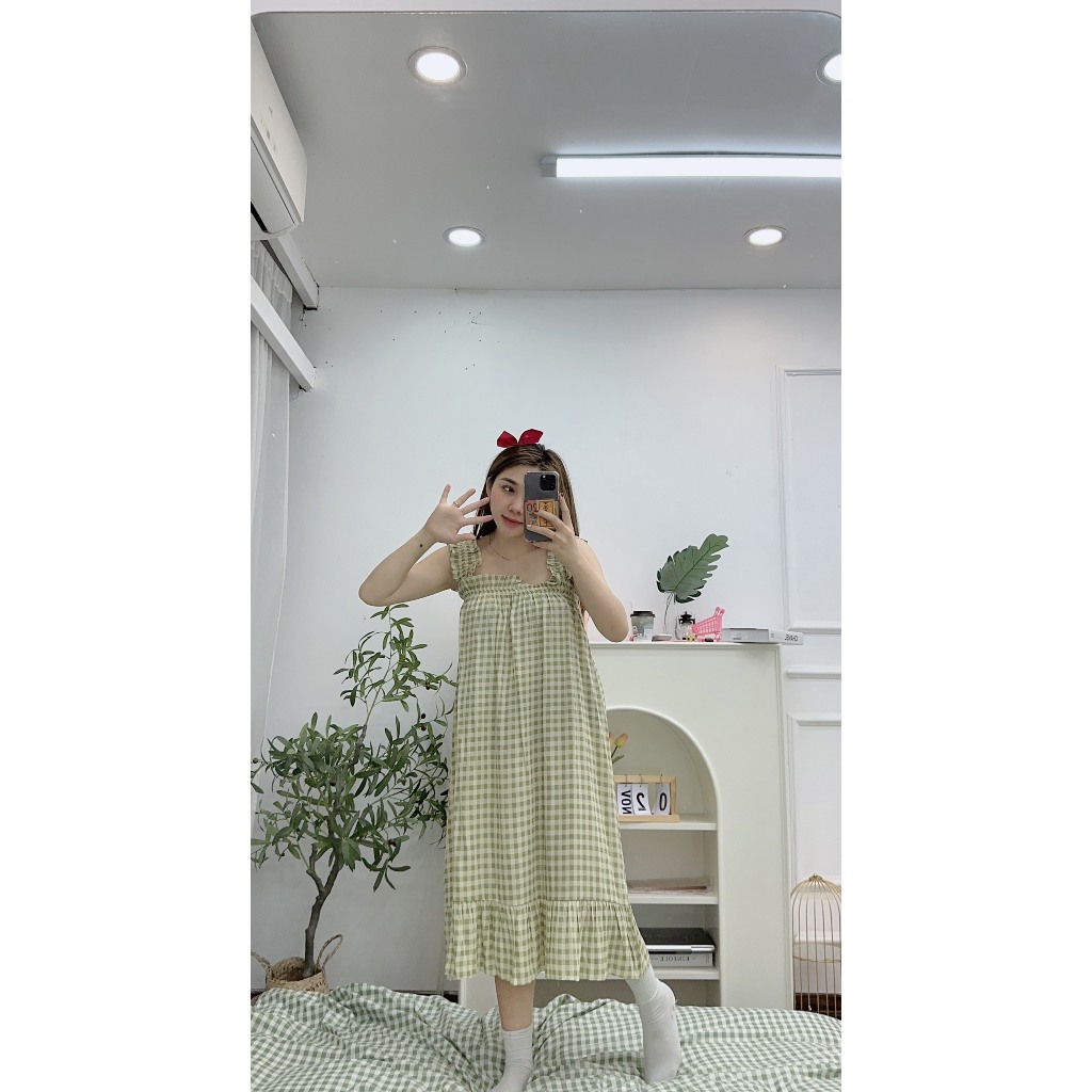 VÁY NGỦ 2 DÂY, ĐỒ NGỦ, ĐỒ MẶC NHÀ DỄ THƯƠNG ĐŨI TƠ CHO NỮ CỘC ĐÙI PUNHOUSE