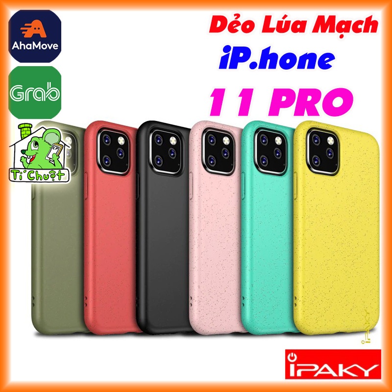 [Ảnh Thật] Ốp Lưng Dẻo iPhone 11 PRO 5.8" iPaky TPU Sợi Lúa Mạch