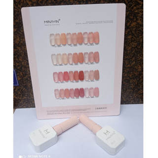  Sơn thạch hồng 12 màu MINAYIN set sơn gel 12 màu thạch hồng minayin  tặng bảng màu  