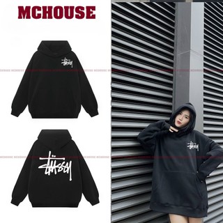 Áo hoodie stussy trơn basic nỉ bông form rộng nam nữ unisex local brand oversize cổ tròn thu đông ấm áp dày dặn