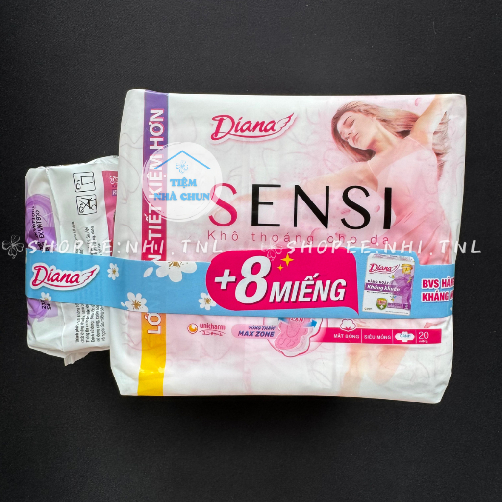 Băng Vệ Sinh Diana Sensi Siêu Mỏng Cánh 23CM - NHI.TNL