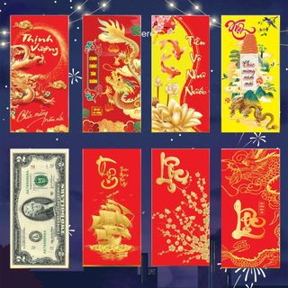 Sỉ 3000 bao lì xì, sỉ bao lixi chúc tết 2024 được lựa chọn nhiều mẫu có sẵn