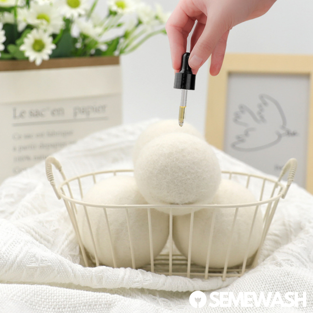 Bóng sấy len sấy khô quần áo combo 5 banh sấy nhanh chống nhăn làm mềm vải wool dry balls