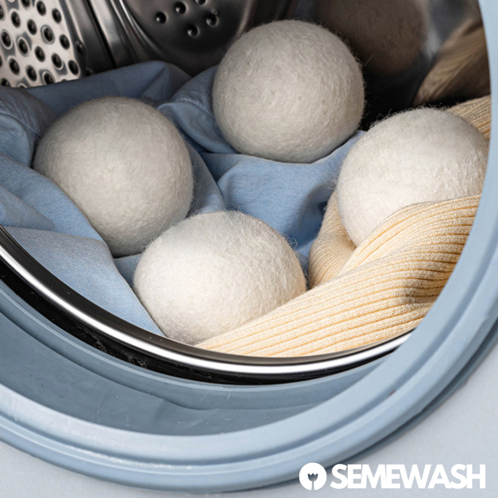 Bóng sấy len sấy khô quần áo combo 5 banh sấy nhanh chống nhăn làm mềm vải wool dry balls