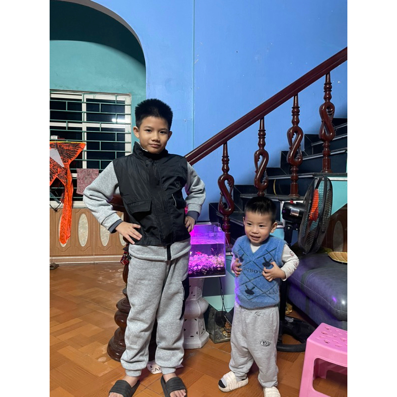 Bộ Quần Áo Chất nỉ Lót Bông Dày Dặn, Ấm Áp Cho Bé Trai Và Bé Gái | Voi Kid VN