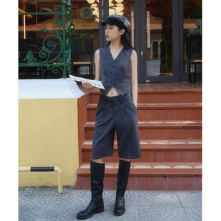 Olalastudio set áo dile và quần tây lửng - otis dile set
