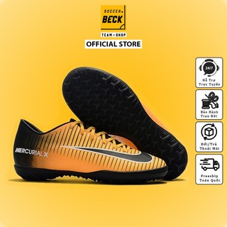 Giày Bóng Đá TQ MercurialX Vàng Đen Lưỡi Gà Liền TF