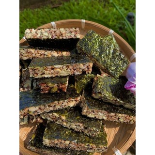 Thanh rong biển kẹp hạt healthy 250gr/500gr ăn vặt, ăn kiêng, giảm cân