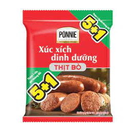Xúc Xích Dinh Dưỡng Thịt Heo Ponnie gói 175g Thơm ngon