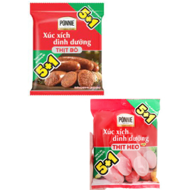 Xúc Xích Dinh Dưỡng Thịt Heo Ponnie gói 175g Thơm ngon