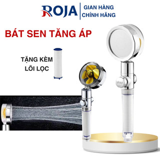 Vòi hoa sen tăng áp cánh quạt bát tay sen tắm siêu mạnh tiết kiệm nước cao cấp ms56 roja