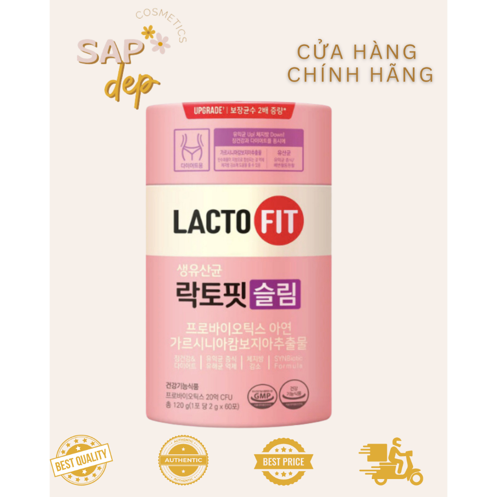 Bột men tiên hóa lợi khuẩn Lacto Fit Slim 30 gói hỗ trợ giảm cân [ no box]