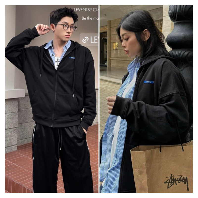 Áo Hoodie Zip Levents Classic