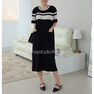 [KAYSTUDIO] ĐẦM SUÔNG ĐEN HATU
