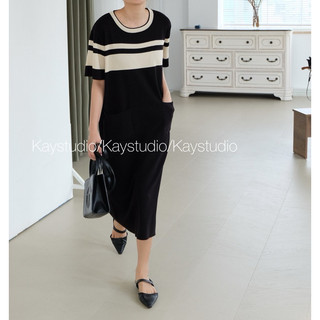 [KAYSTUDIO] ĐẦM SUÔNG ĐEN HATU