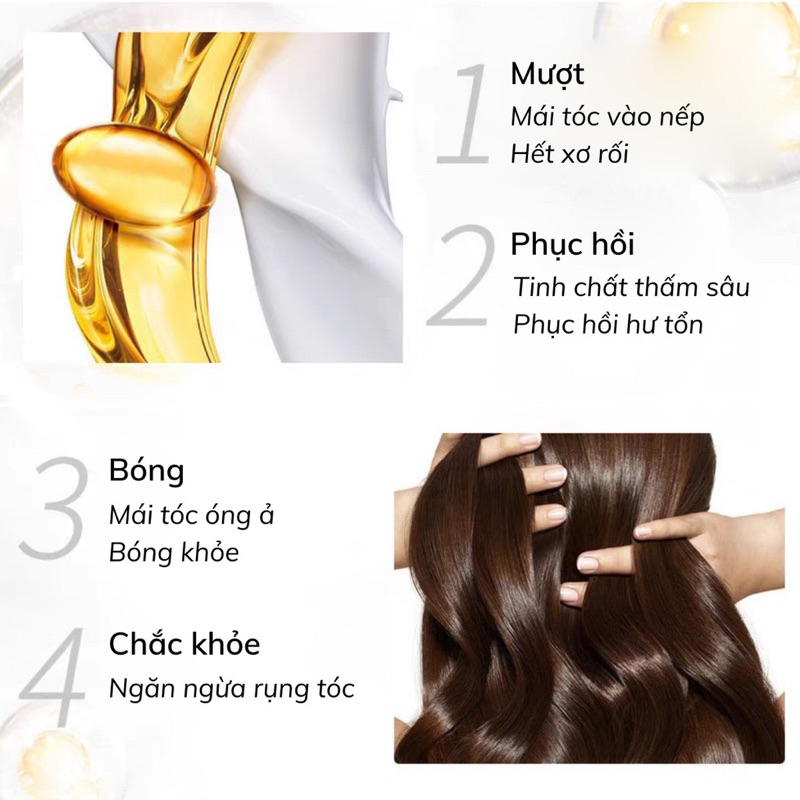 Ủ tóc siêu mềm mượt, phục hồi hư tổn, ngăn rụng tóc Pinky Pinky