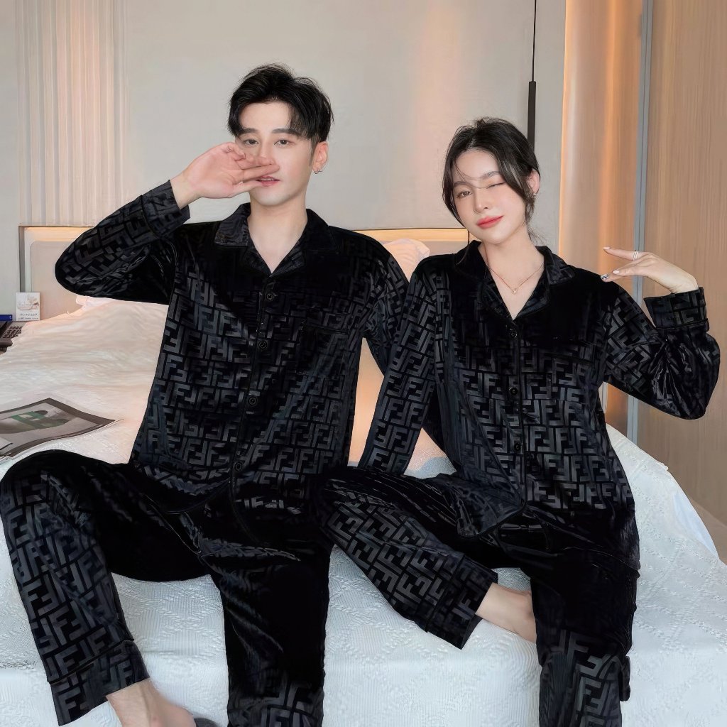 Đồ bộ mặc nhà Pijama vải nhung ấm áp mềm mại FD14 - Beemanor